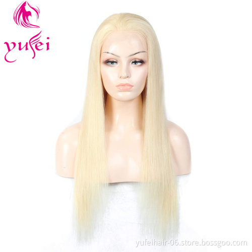 Wholesale Cheap Cuticle Aligned 613 Full Lace Wig Human Hair,10A Straight 613 Blonde Lace Front Wig HD Wig Vendors